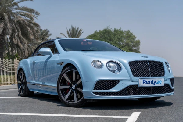  Blue Bentley GT Convertible Photo 4