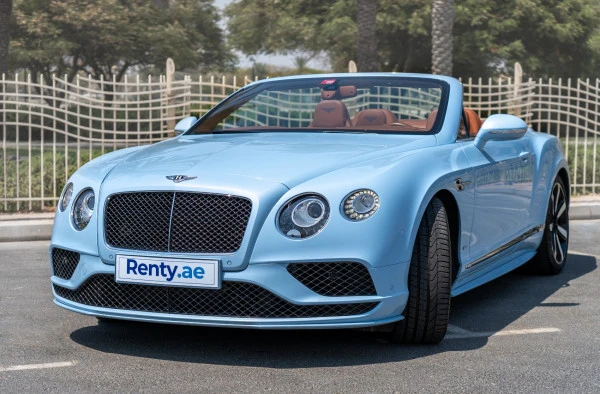  Blue Bentley GT Convertible Photo 6