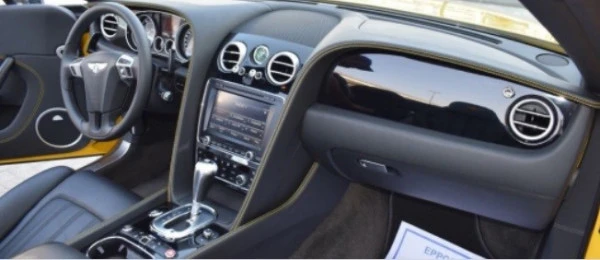  Yellow Bentley Continental GTC Photo 3